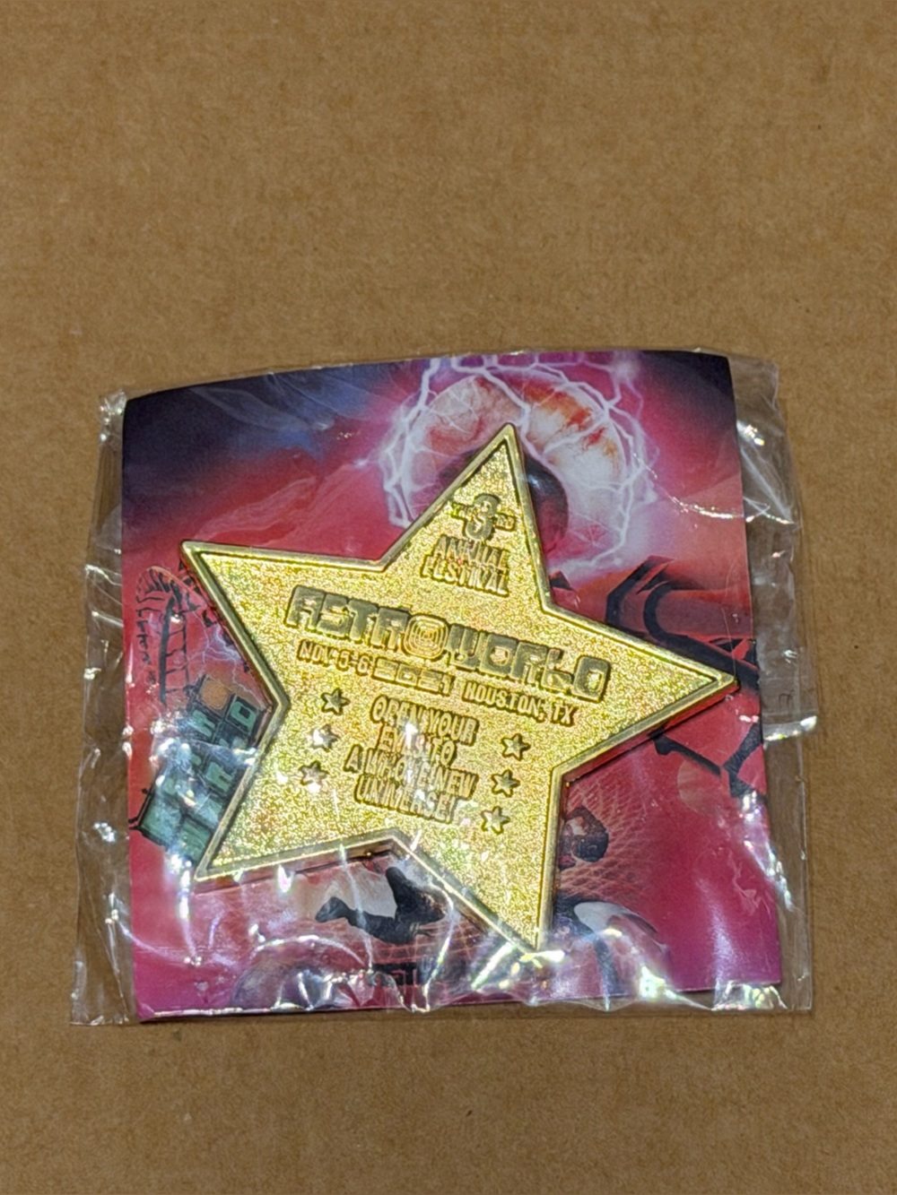 Travis Scott Astroworld 3rd Annual Festival 2021 Enamel Pin